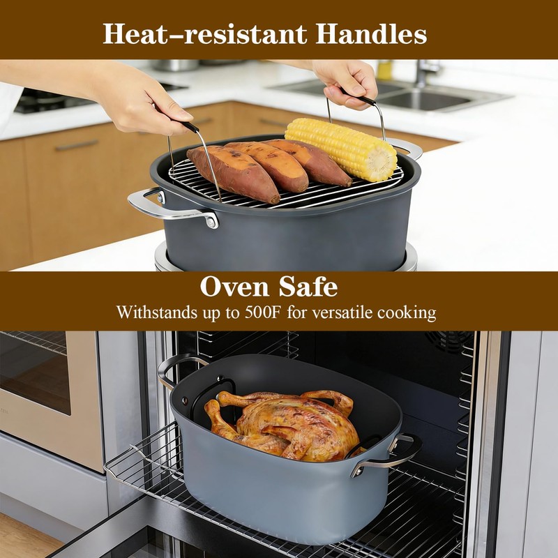 Roast and Steamer Rack Compatible with Ninja Foodi Possible Cooker
