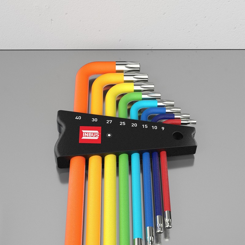 Torx Allen Key Set 8-Piece TX9-40 with ColorGrip - Made