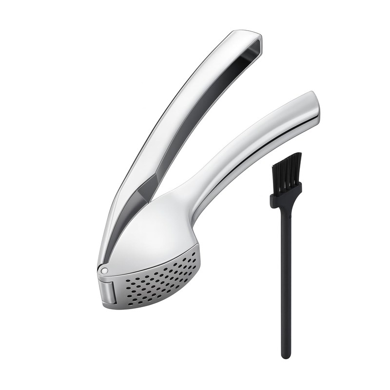 Premium Garlic Press, Heavy Duty Garlic Crusher & Mincer, Super
