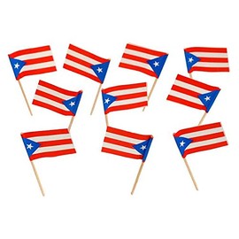 Puerto Rico | Puerto Rican Flag Toothpicks (100)