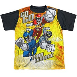 Power Rangers Children's TV Series Cartoon Go Go Dino Charge Big Boys Black Back