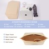 YORFULL Bag Organiser Insert, Felt Bag Organizer, Handbag Organiser Beige