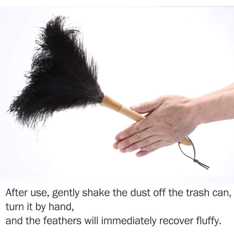 Feather Duster, Ostrich Feather Duster Ddzmz Fluffy Natural Genuine Ostrich