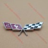 Truckemblems 2Pcs Silver Fits 1977-1979 C3 Fender Side Emblem Crossed