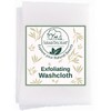 Natural Elephant Exfoliating Washcloth - Pearl White Japanese Shower Scrubber