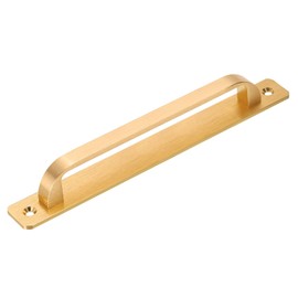 uxcell 1 Pcs Barn Door Handle, 8.35 Inch Door Pull Handles, Patio Gate Handle for Cabinet Garage Sliding Door Closet Drawer Shed, Gold