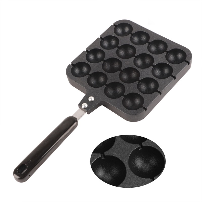 16 Holes Takoyaki Grill Pan Octopus Ball Plate Home Cooking
