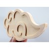 Shizuka-JP Shinto Shelf, Carved Letters, Horizontal Carved, "Cloud Shaped" Cut