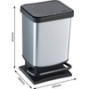 Paso Pedal Bin 20 L Silver