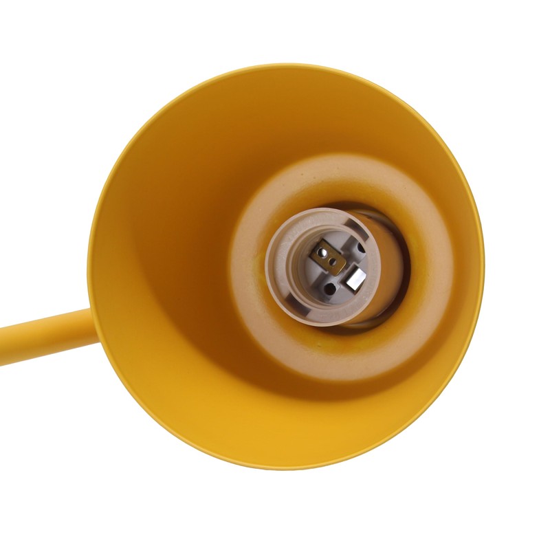 Simple Designs LD1079-YLW 16" Sleek Essentials Metal Looped Desk Task