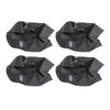 4pcs Garment Bags Waterproof Dustproof Thickened Suit Bag with Transparent