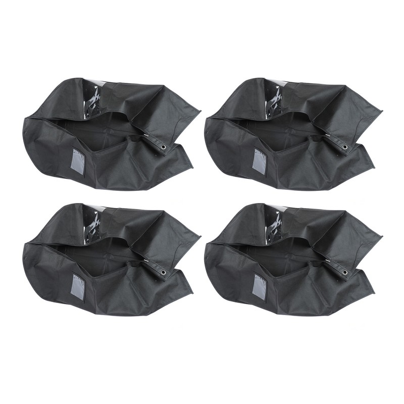 4pcs Garment Bags Waterproof Dustproof Thickened Suit Bag with Transparent