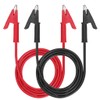 JuxYes 2pcs Dual Ended Crocodile Alligator Clips Test Leads Kit,