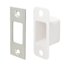 Nuk3y Deadbolt Strike 1-1/8" x 2-3/4" with Dustbox - Stainless Steel
