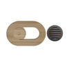 Sauna Vent kit, Sliding Cover Chute and External Hood, Cedar,