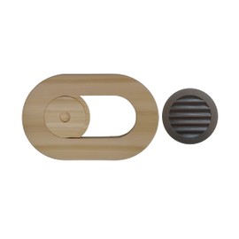 Sauna Vent kit, Sliding Cover Chute and External Hood, Cedar, jointly Developed with SaunaTimes.com