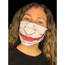 Handmade Ledger Joker Guason Face Mask Reversible Dry Fit Wason Reversible Dry Fit White
