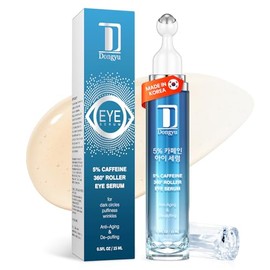Dongyu Eye Cream for Dark Circles: Korean Caffeine Eye Cream Daily Morning Skincare - Puffy Eyes Treatment for Beauty Enthusiasts (Blue)