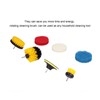 7PCS Drill Brush Scrub Pads Scouring Pad Cleaning Kit for