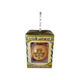 Royal Tara Traditional Irish Weave Shamrock Bauble Hanging Decoration
