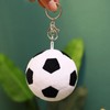 LUOZZY 2 Pcs Plush Soccer Ball Keychain Stuffed Football Keychain