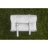 London Craftwork Large Leather Bicycle Bag Saddle/Handlebar/Frame Bag in White