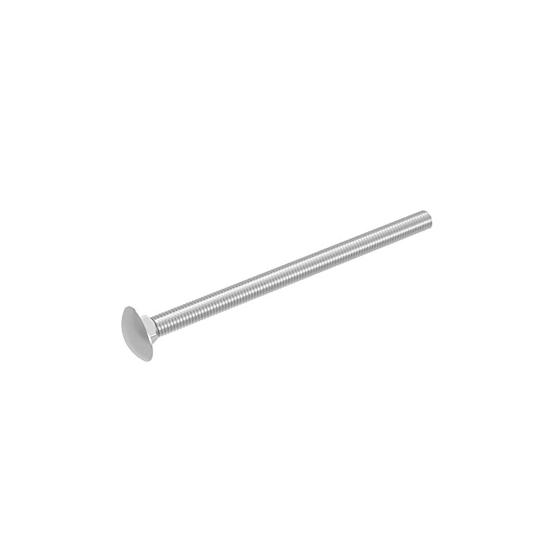 SECCARO M6 x 100mm Carriage Bolt Stainless Steel V2A VA