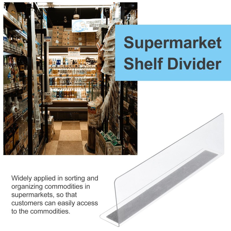 Plastic Shelf Divider- 2. 3 H x 7. 8 L