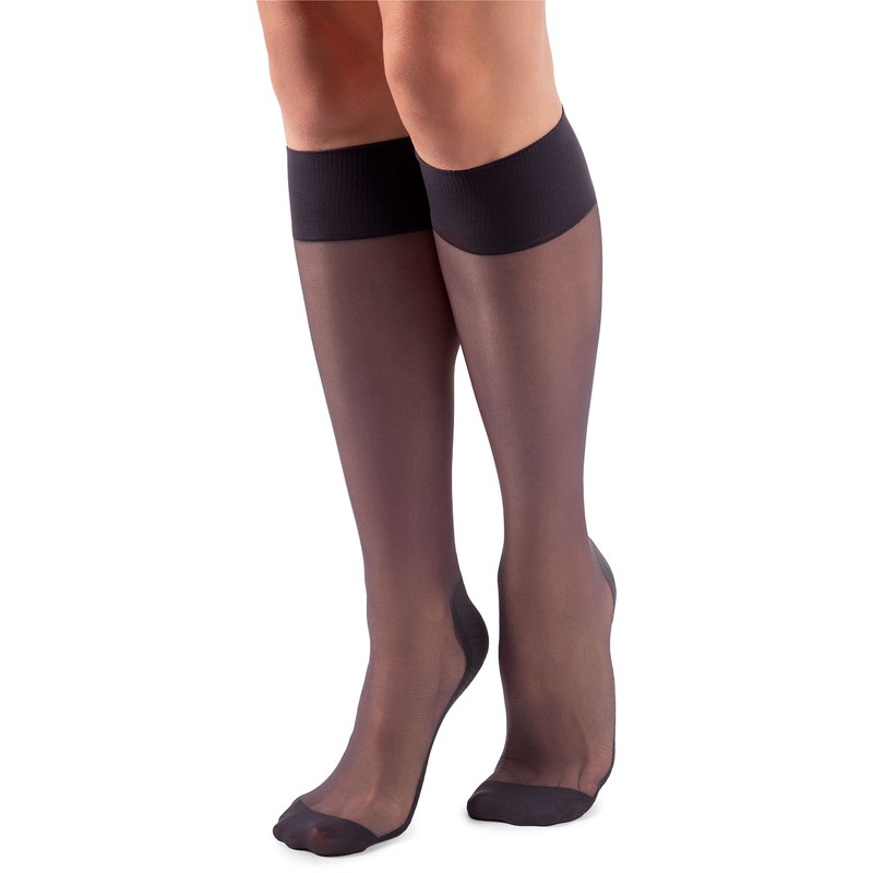 LORES Pop Socks Ladies Knee-highs Breathable with Massage Sole Pressure-Free