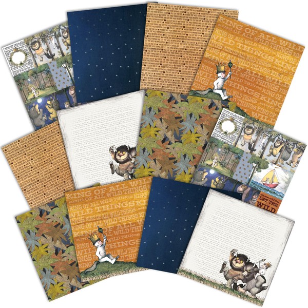 Paper House Productions Where The Wild Things are 12" x