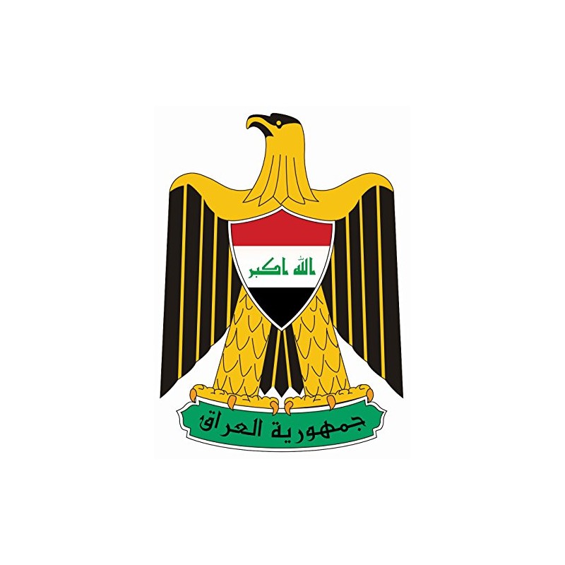Car Sticker "Iraq Coat of Arms" Contour Cut Approx. 11