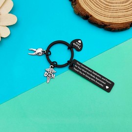 Dental Hygienist Gifts Dentist Appreciation Gift Keyring Thank You Gifts for Dentist Assistant New Dentist Graduation Gifts Dental Keychain for DH Dentist Office Orthodontist Gift Retirement Gift