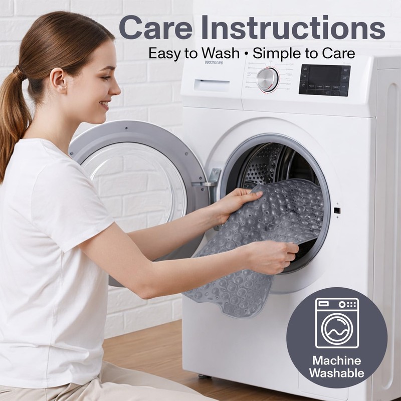 MOONLIGHT20015 Shower Bath Mat Non Slip Anti Mould & Mildew