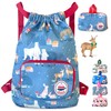 Packable Waterproof Drawstring Backpack for Kids – Foldable Lightweight. Travel