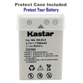 Kastar 4 Pack EN-EL5 Battery and Triple Charger Compatible with Nikon Coolpix 3700, Coolpix 4200, Coolpix 5200, Coolpix 5900, Coolpix 7900, Coolpix P3, Coolpix P4, Coolpix P80, Coolpix P90 Cameras