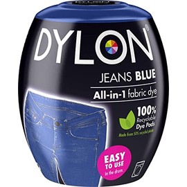 Washing Machine Fabric & Clothes Dye Pod - Jeans Navy Blue Colour Paint 350g for Soft Furnishings