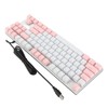 Mechanical Keyboard 87 Keys Blue Switch Ergonomic Multicolor Backlight Design