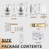 Probrico Keyed Entry Door Knob with Lock, Front Door Knob