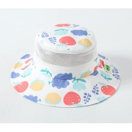 Home Prefer UPF50+ Wide Brim Mesh Kids Sun Hat Toddler Baby Sun Protection Hats (3-6 Months, Fruits)