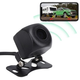 FHD1080P Wireless Backup Camera, 2.4G WiFi Signal Crystal Clear Picture Smooth Video, Support and Android Phone, Suitable for Car SUV Pickup Sedan etc.