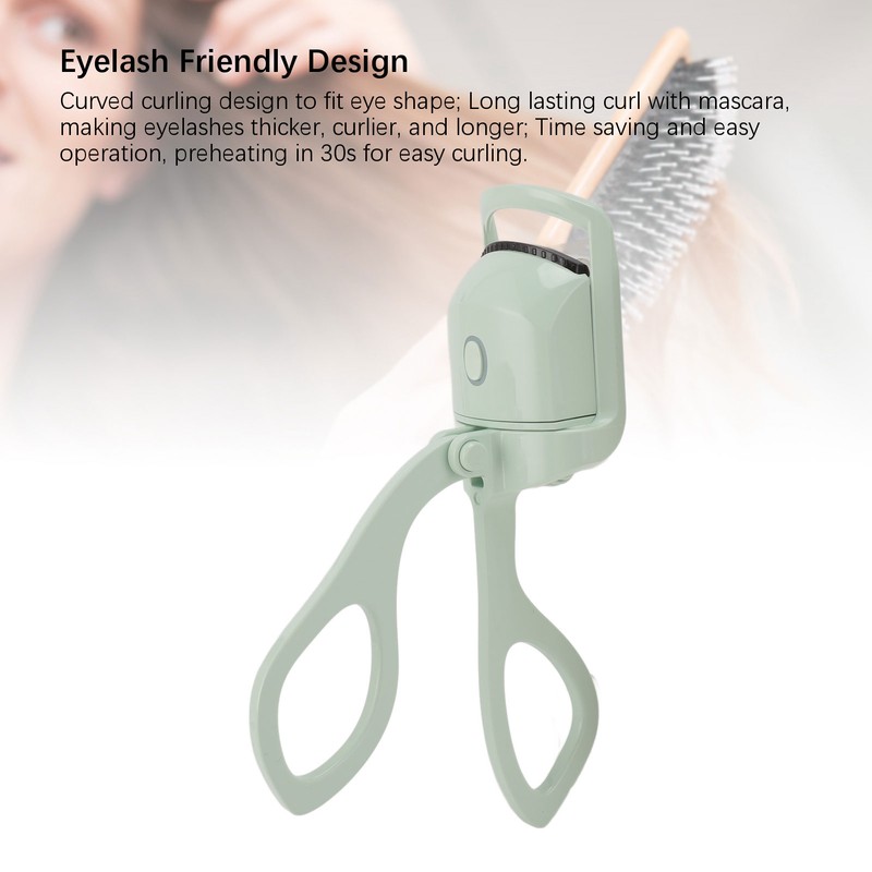 Heated Eyelash Curler Long Lasting Professional Rechargeable Electric Eyelash Curler