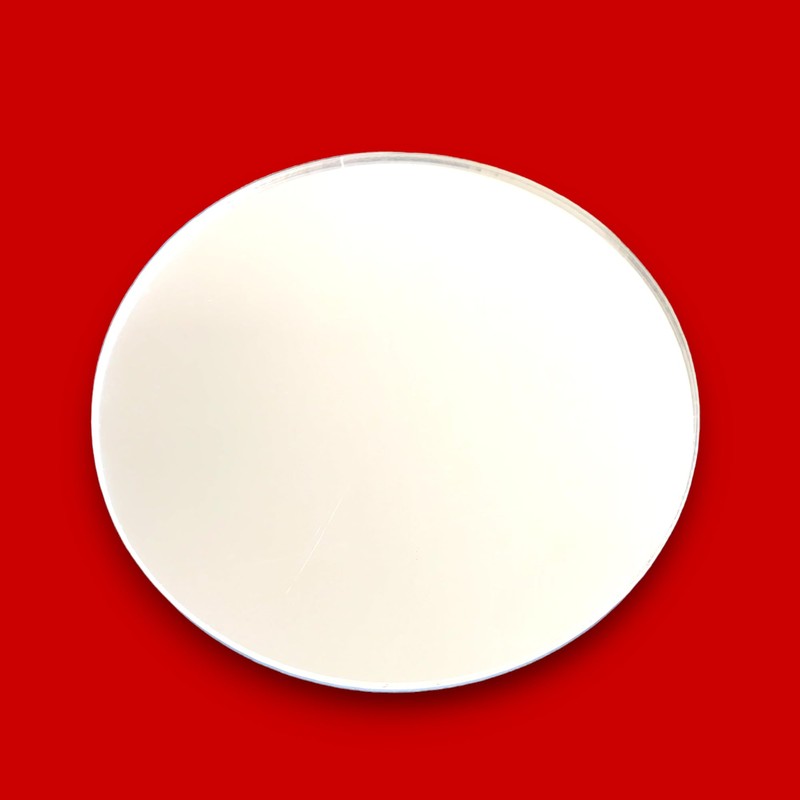 Sendmeamirror Circle Acrylic 3mm thick Mirrors 10cm Diameter, (With sticky