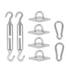 Sun Shade Sail Hardware Kit Sturdy Structure Stainless Steel Sunshades