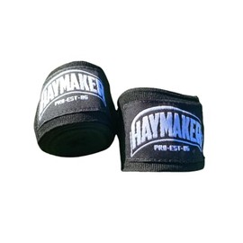 Haymaker Pro Hand Wraps – 180” Mexican Style – Black – Professional Wrist Support