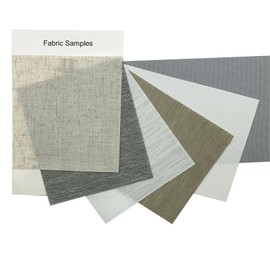 SilentShield Smart Blinds Light Filtering Fabric Motorized Roller Shades for Window Remote Control Darkening Automatic Shades Custom Window Blinds Compatible with Alexa（Fabric Samples）