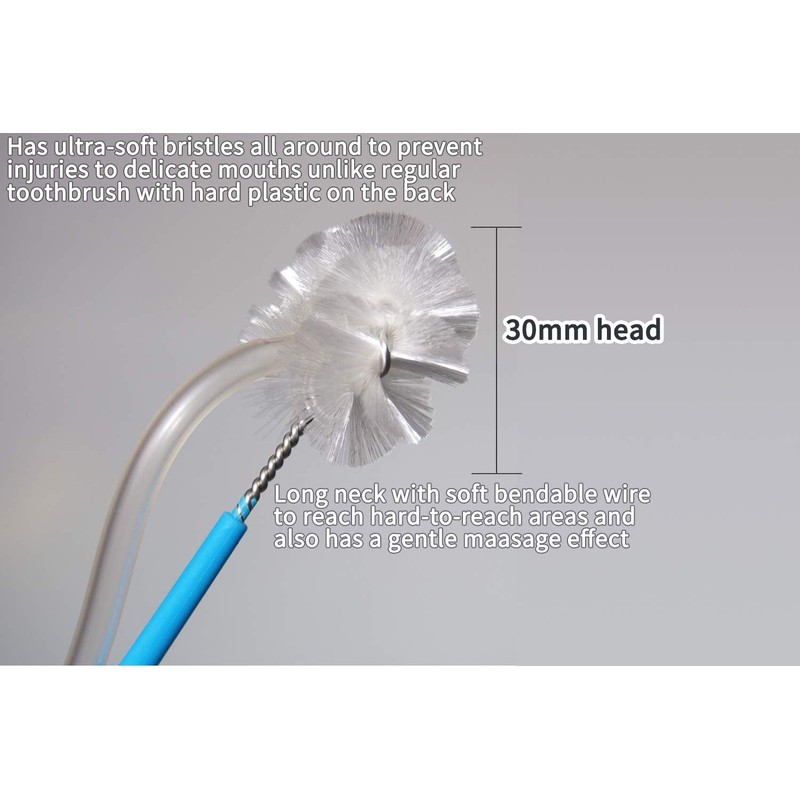 Oral Care Suction Kururina Brush, 1 Bottle, Blue