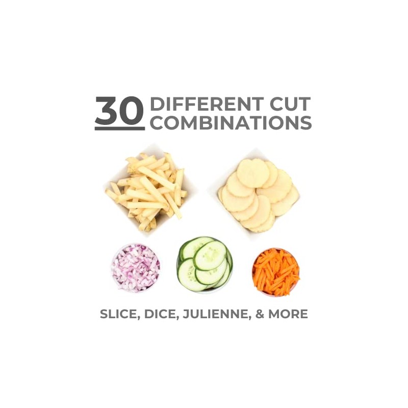 Fawkes & Co® Mandoline Safe Slicer, Julienne + Dicer for