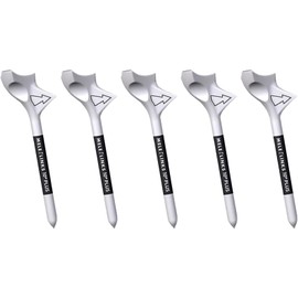 ピュアシーク ゴルフティー ロングティー 狙った所に打てる 傾斜10度 5本セット プラスティック 初心者 折れにくい シンプル