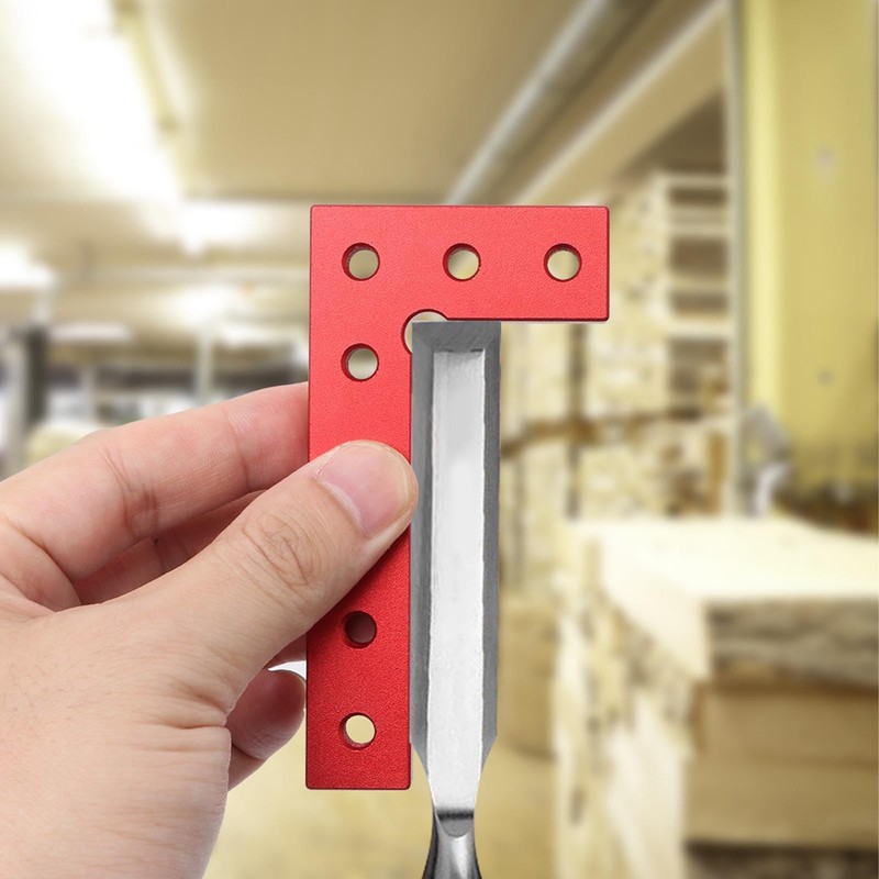 Mini Small Square Center Finder Tool, Aluminum Alloy 90 Degree
