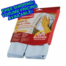 Rubbermaid (2 PACK) Microfiber Glass & Mirror Cloths